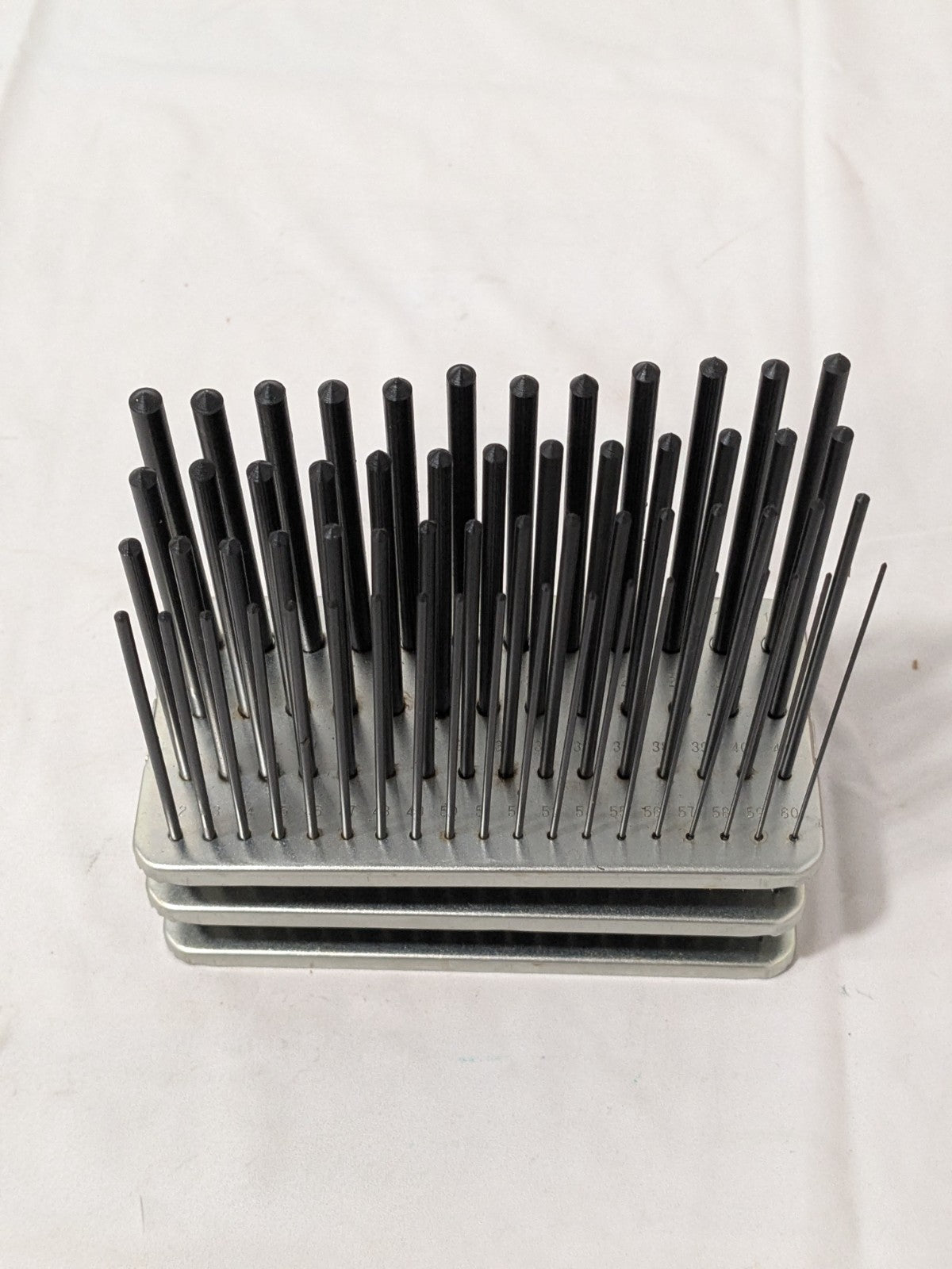 Transfer Punch Set: 60 Pc, #1-60, 4-7/8" Long, With Stand 830-4060