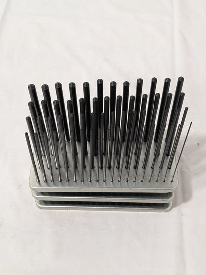 Transfer Punch Set: 60 Pc, #1-60, 4-7/8" Long, With Stand 830-4060