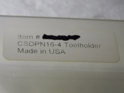 Precision CSDP N16-4D Clamp Type Toolholder 1" x 1" x 6" Neutral