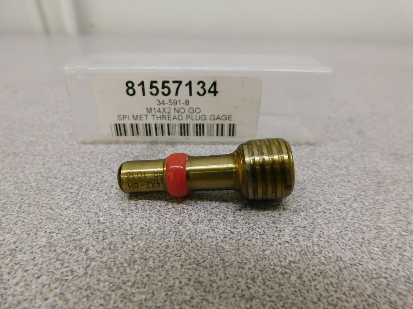 SPI Metric Taperlock Thread Plug Gage Single End M14x2 Thread NOGO 34-591-8