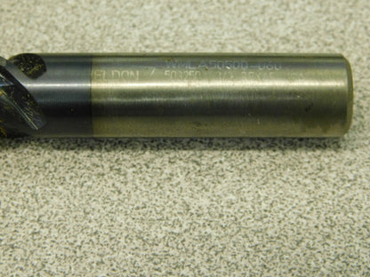 Weldon Spiral Flute Twist Drill 5FL 1/2" Dia 1/2" Shank 2" LOC WM