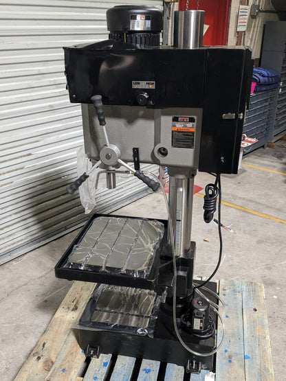 Jet EVS Drill Press w/ Tapping 20" Swing 2HP 460v 3 Ph 354226 Damaged