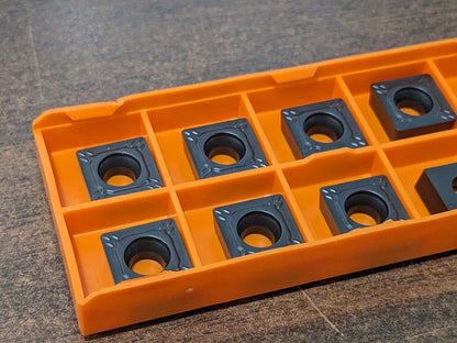 HERTEL Turning Insert 10pk SCMT 432ENAF HC125T, Carbide 1000336