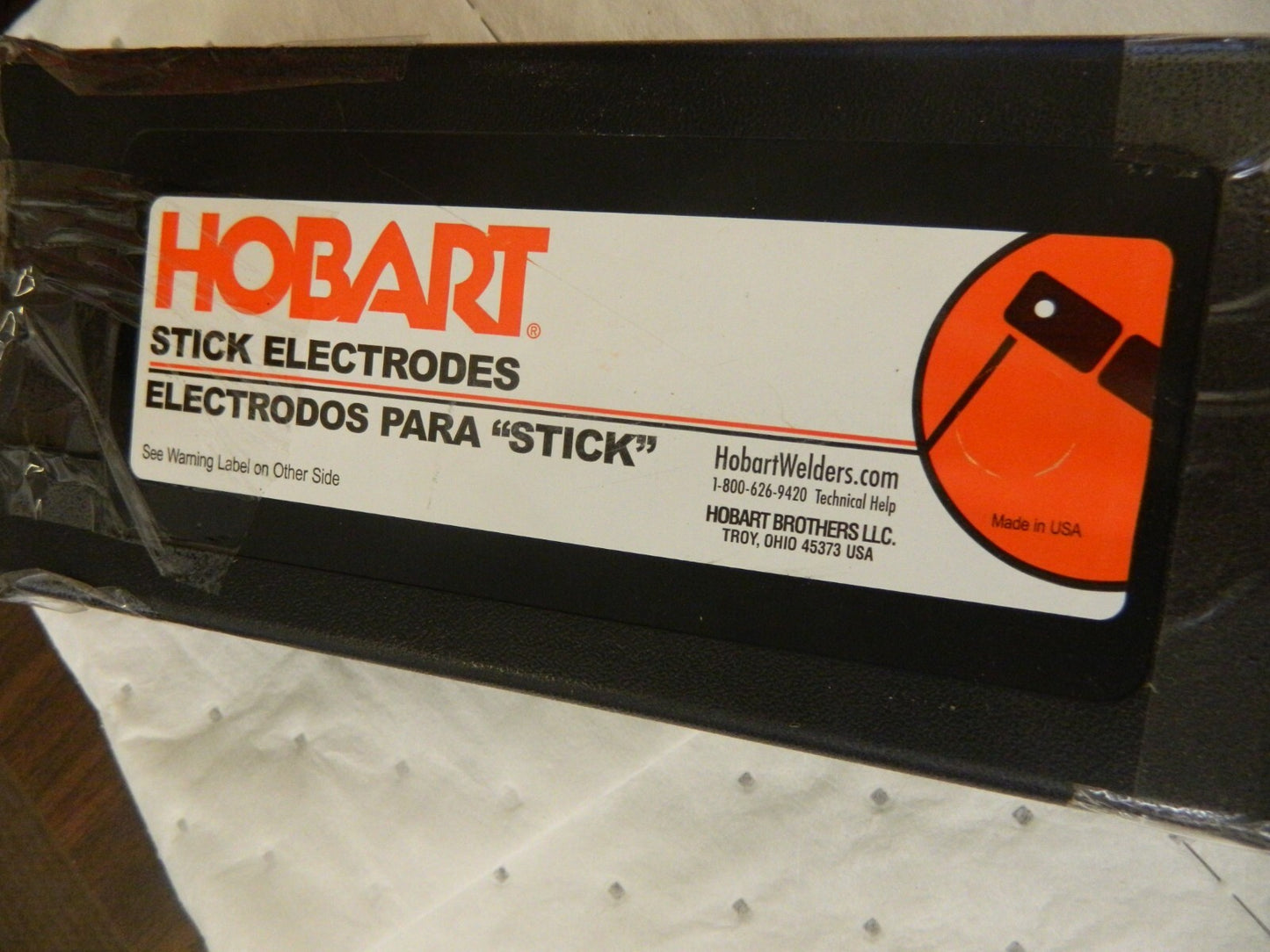 HOBART WELDING Stick Welding Electrode: 1/8 Dia, 14 Long 10LB 770460