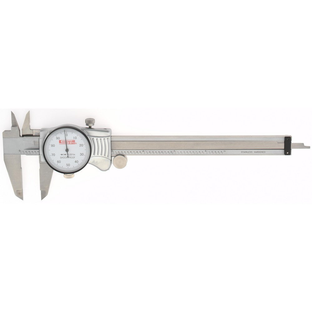 SPI Dial Caliper 6" 0.001000" Graduation 0.1000" per Revolution 17-982-0