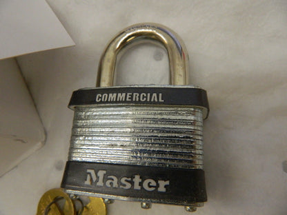 MASTER LOCK Padlock qty 6 : Laminated Steel, Keyed Different, 2" Wide #5