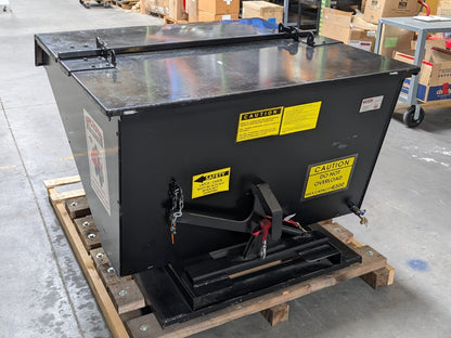 Hippo Hopper Heavy Duty Self-Dumping Hopper w/ Lid and Drain Valve HH24HD