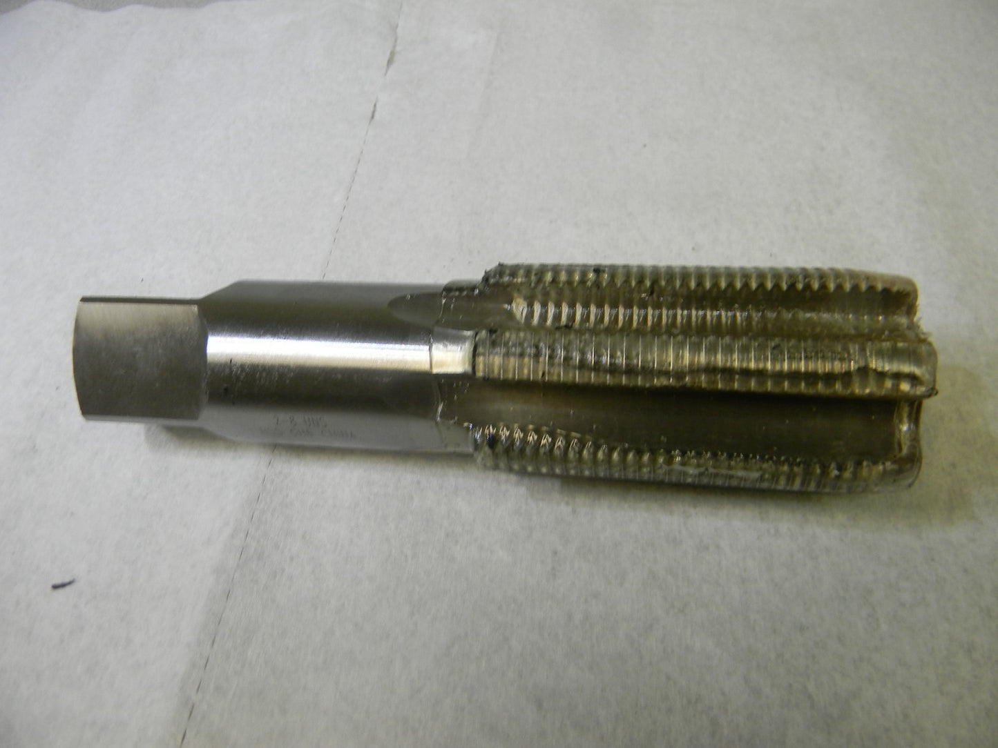 Interstate Straight Flute Std Hand Tap Plug Chamfer 2-8 UNS 7-5/8 L JY4879029