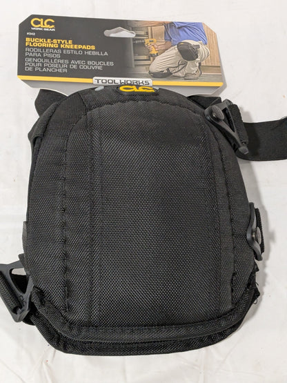 CLC 1 Pair Knee Pads: 2 Strap, Polyester Cap, Buckle Closure, Universa 342