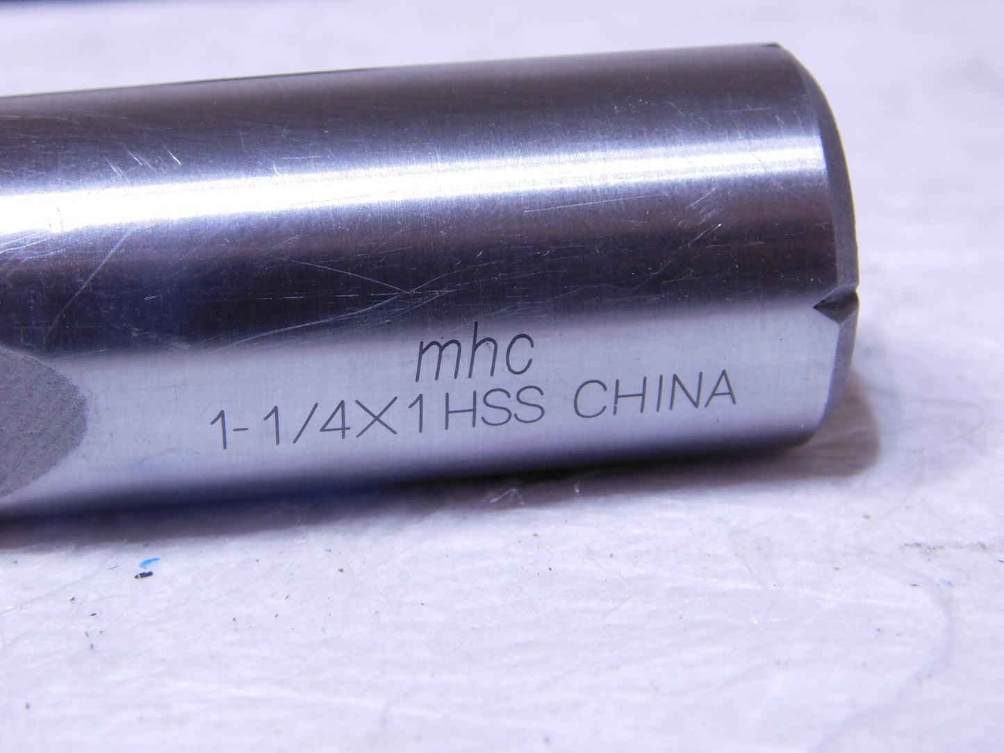 Interstate mhc HSS Sq End Mill 1-1/4 Dia 2Fl 1-5/8 LOC 1 Shk 4-1/8L 720-1123