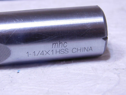 Interstate mhc HSS Sq End Mill 1-1/4 Dia 2Fl 1-5/8 LOC 1 Shk 4-1/8L 720-1123