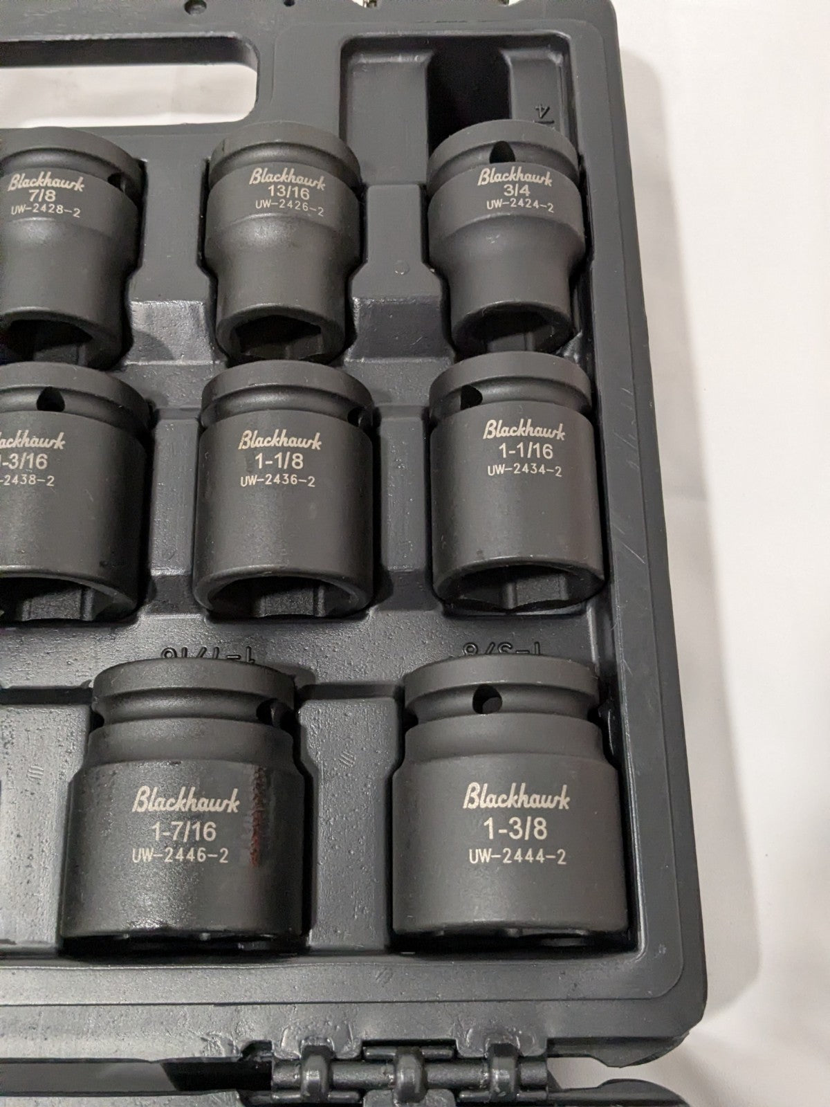 Blackhawk Socket Set: Impact Standard, 14 Pc, 3/4" Drive, 3/4 to 1-5/8" UW-2414S