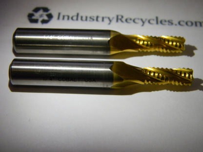 Putnam Tools Single Roughing End Mill 1/4" x 3/8" x 5/8 4FL TiN #9783