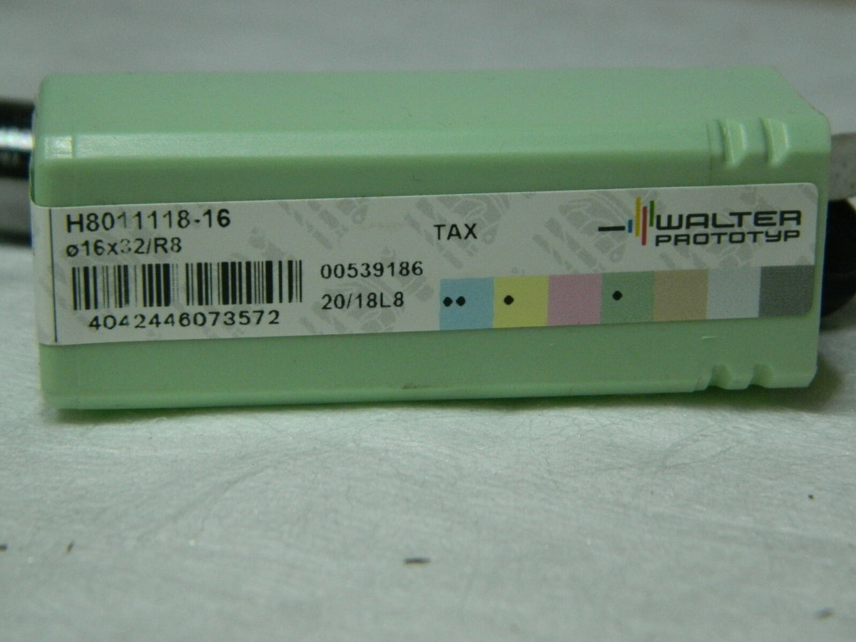 Walter-Prototyp Solid Carbide Ball End Mill16mm Diam 32mm LOC 4 Flute 5083733