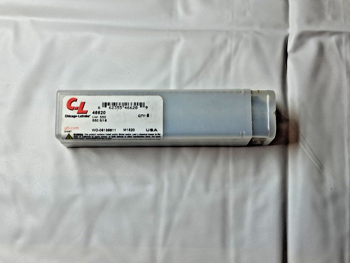 Chicago-Latrobe Cobalt Jobber Length Drill Bits QTY6 5/16"Dia 135 deg 46620