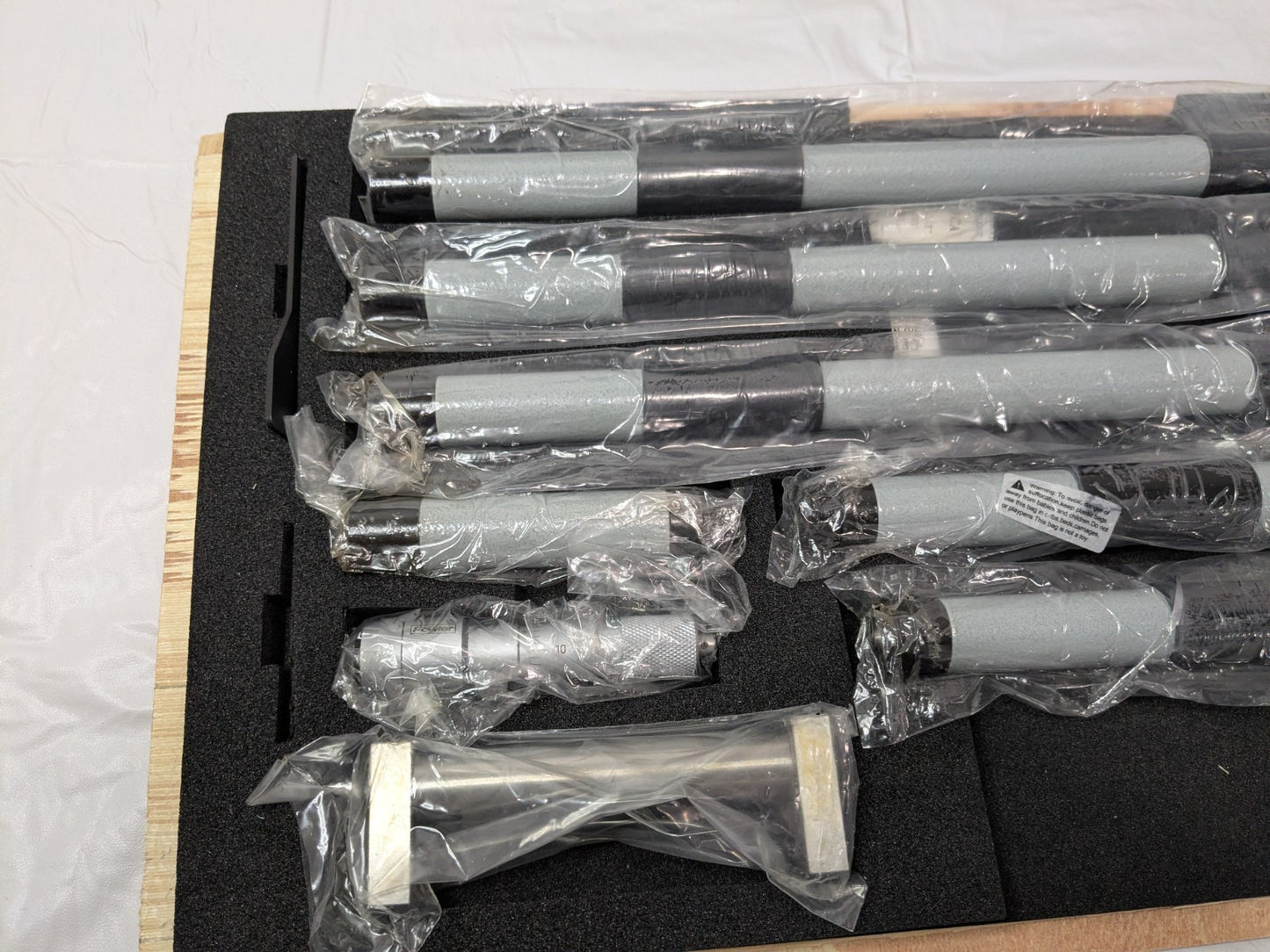 Fowler Inside Micrometer Set 4" to 80" 0.001" Grad 52-243-480-1 INCOMPLETE