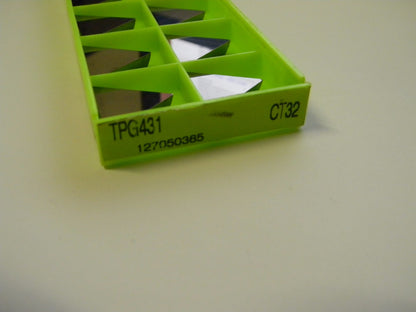 Korea Tungsten Tpg 431 Ct32 127050365 Carbide Inserts, Qty. 10