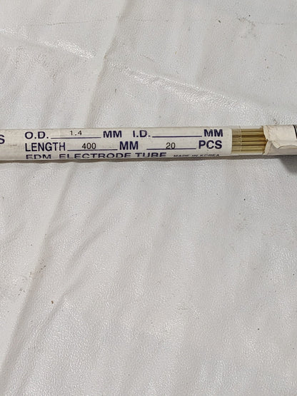 Starters Brass Tube, 1.4mm x 400mm Qty 20 BR-1.4X400T