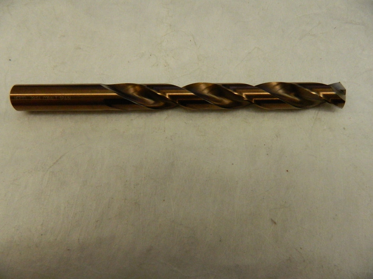 HERTEL Jobber Length Drill Bit: 0.6094 Dia, 135 °, Cobalt 42052