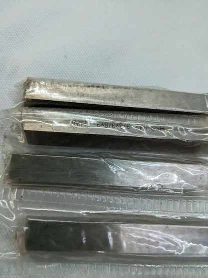 Tool Bit Blank 5pk: 1/2" Wide, 1/2" High, 4" OAL, M35 Cobalt, Squ