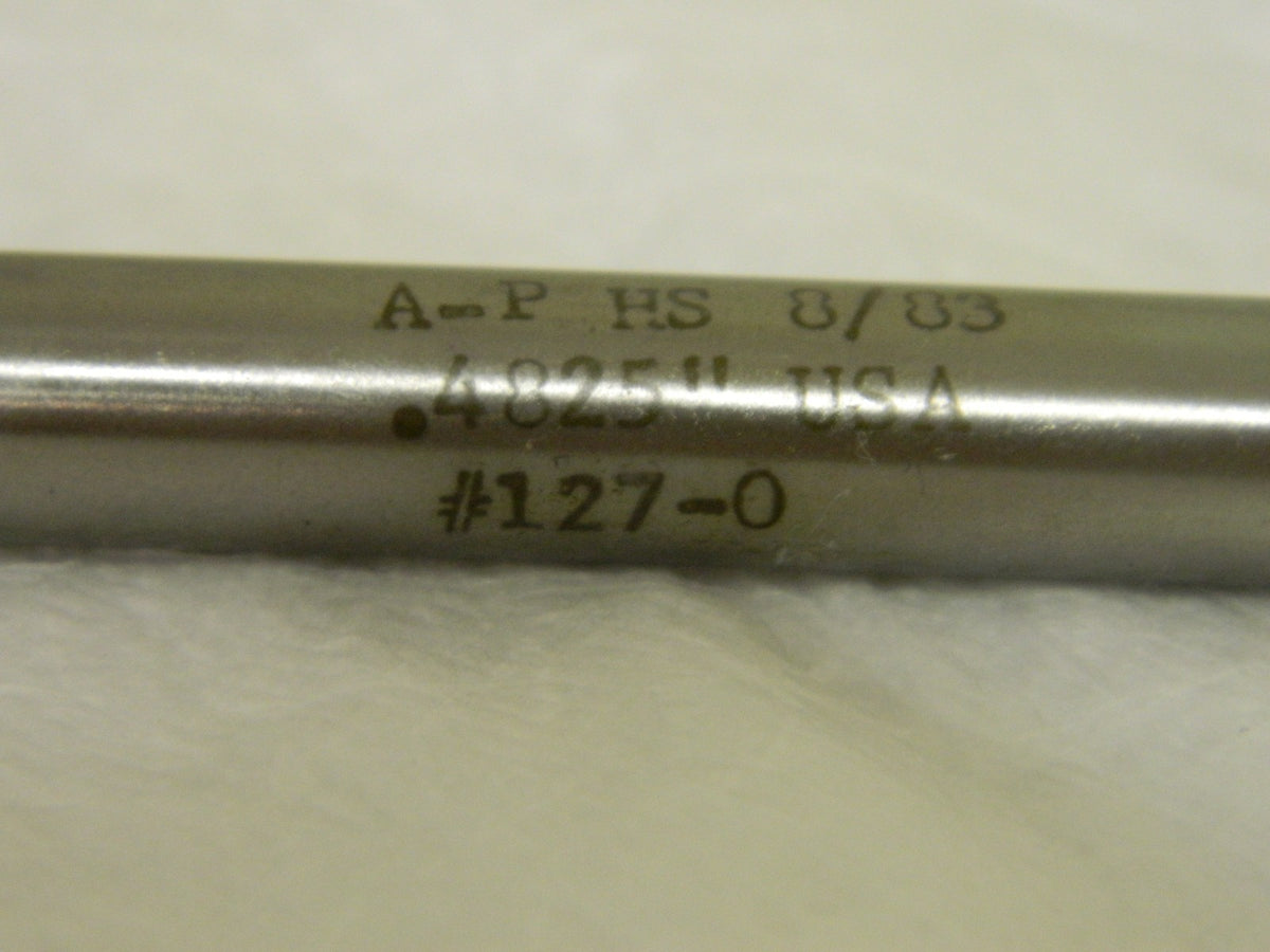 Alvord Polk 0.482" High Speed Steel 6 Flute Chucking Reamer  10914