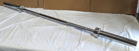 RitFit Olympic Barbell   57" / 145cm Bar  30lbs  Knurled Grip OLYBARSIL-145CM