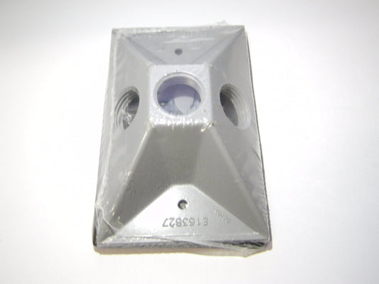 Crouse-Hinds Box Covers 3 Outlet 1/2" Hub Weatherproof Qty. 8  TP7320