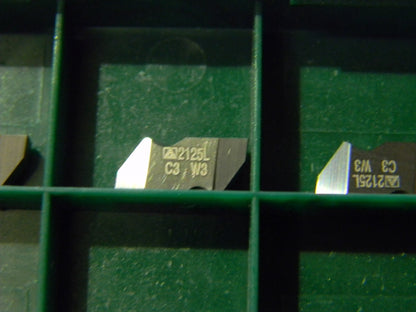 Tool-Flo 2125FLG Grade C3, 3.18mm CW Carbide Grooving Inserts Qty 10 562825LA3