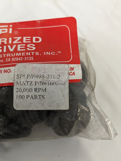 1" Diam x 1/16" Hole x 1/16" Thick, 80 Grit Surface Grinding Wheels 100ct 1600-M