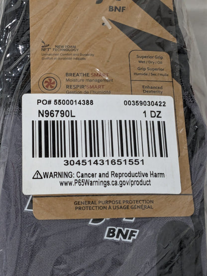 MCR Safety Sz L Nylon/Spandex General Protection Work Gloves 12 Pairs N96790L