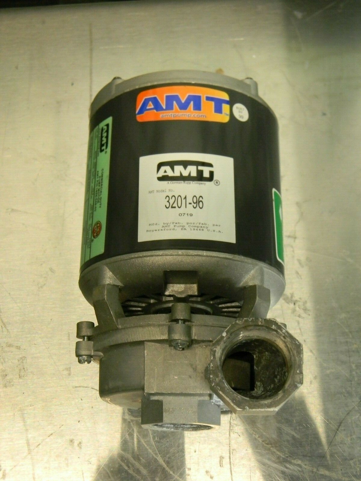 AMT General Purpose Laundry Tray Pump 1-1/4" NPT 1/4 HP 115v 3201-96 Defect