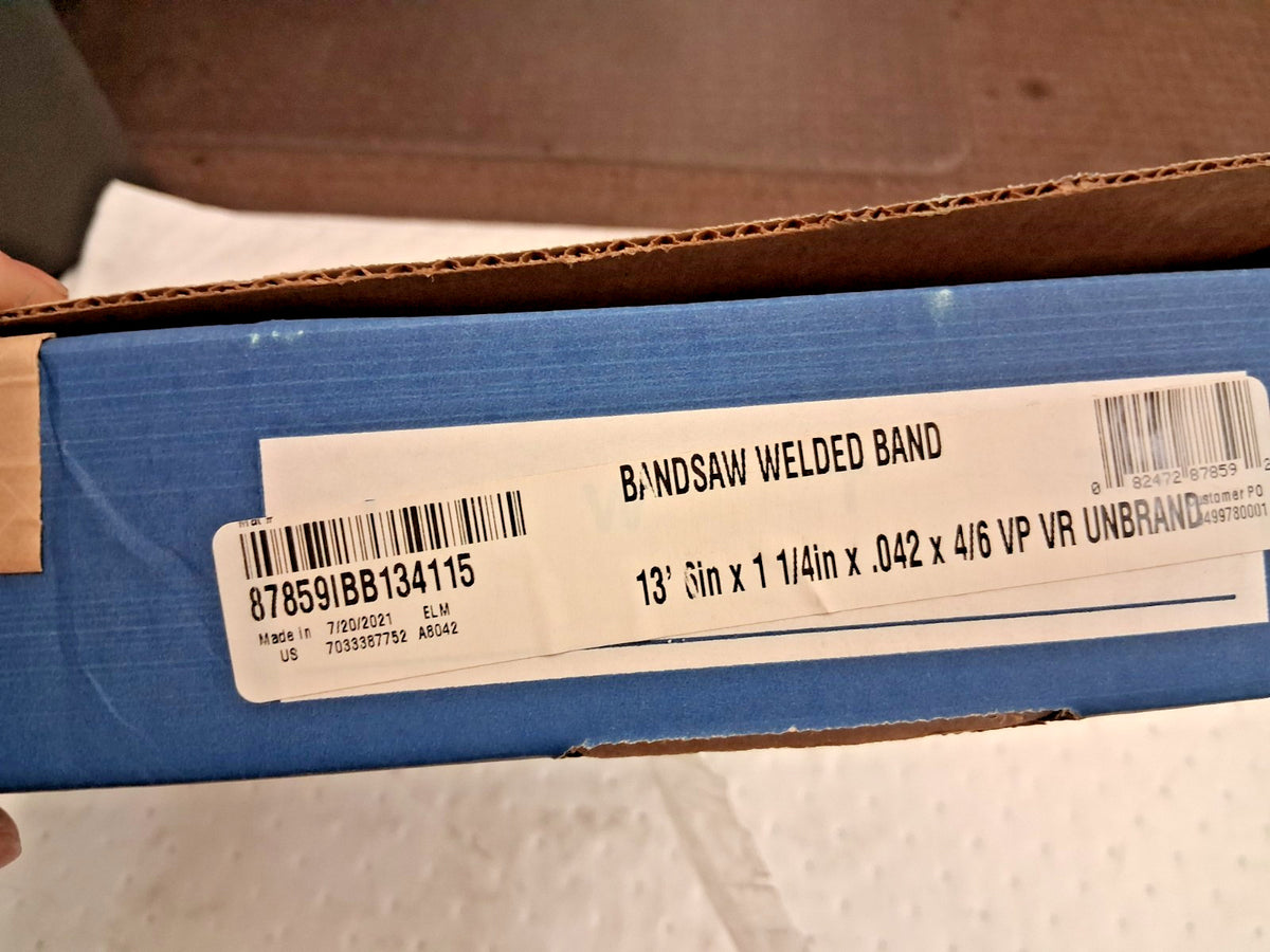 Irwin Blades Welded Bandsaw Blade 13ft 6" L x 1-1/4" W x 4-6 TPI 87859
