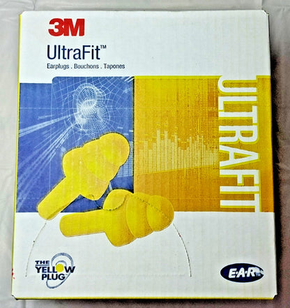 3M Corded Earplugs Plastic Flanged Push-In 25dB QTY100 7000002320