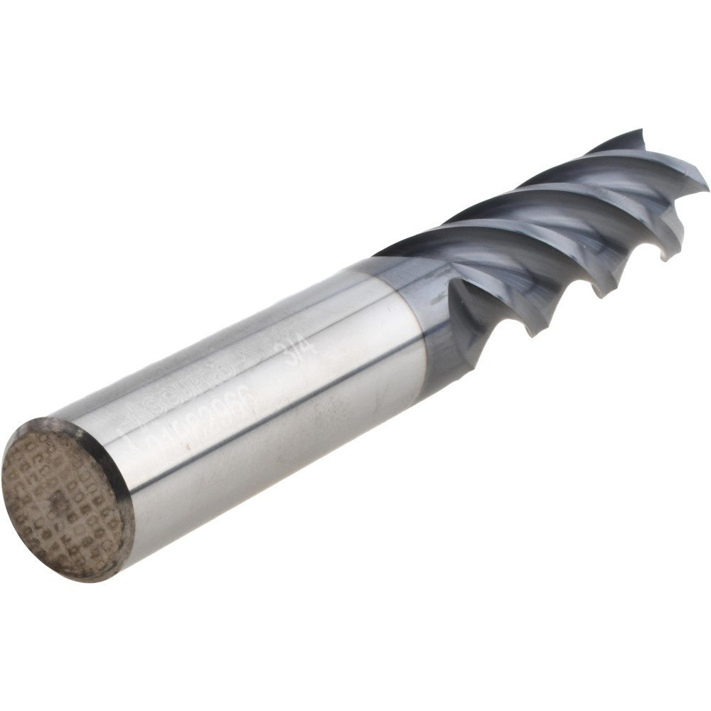 Accupro Square End Mill: 3/4" Dia, 2-1/4" LOC, 4 Flute, Solid Carbide 01982966