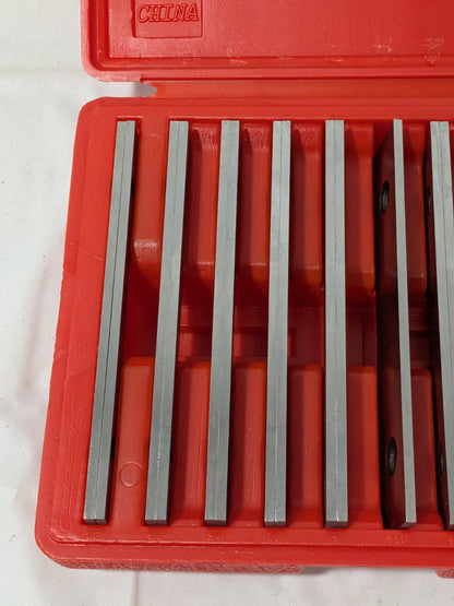 19 Pc Alloy Steel Thin Parallel Set, 6" Long x 1/8" Thick 637-7030 INCOMPLETE