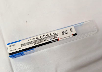Mitsubishi Carbide End Mill 4 mm Dia X 100mm OAL VFHVRBD040R10N040T09