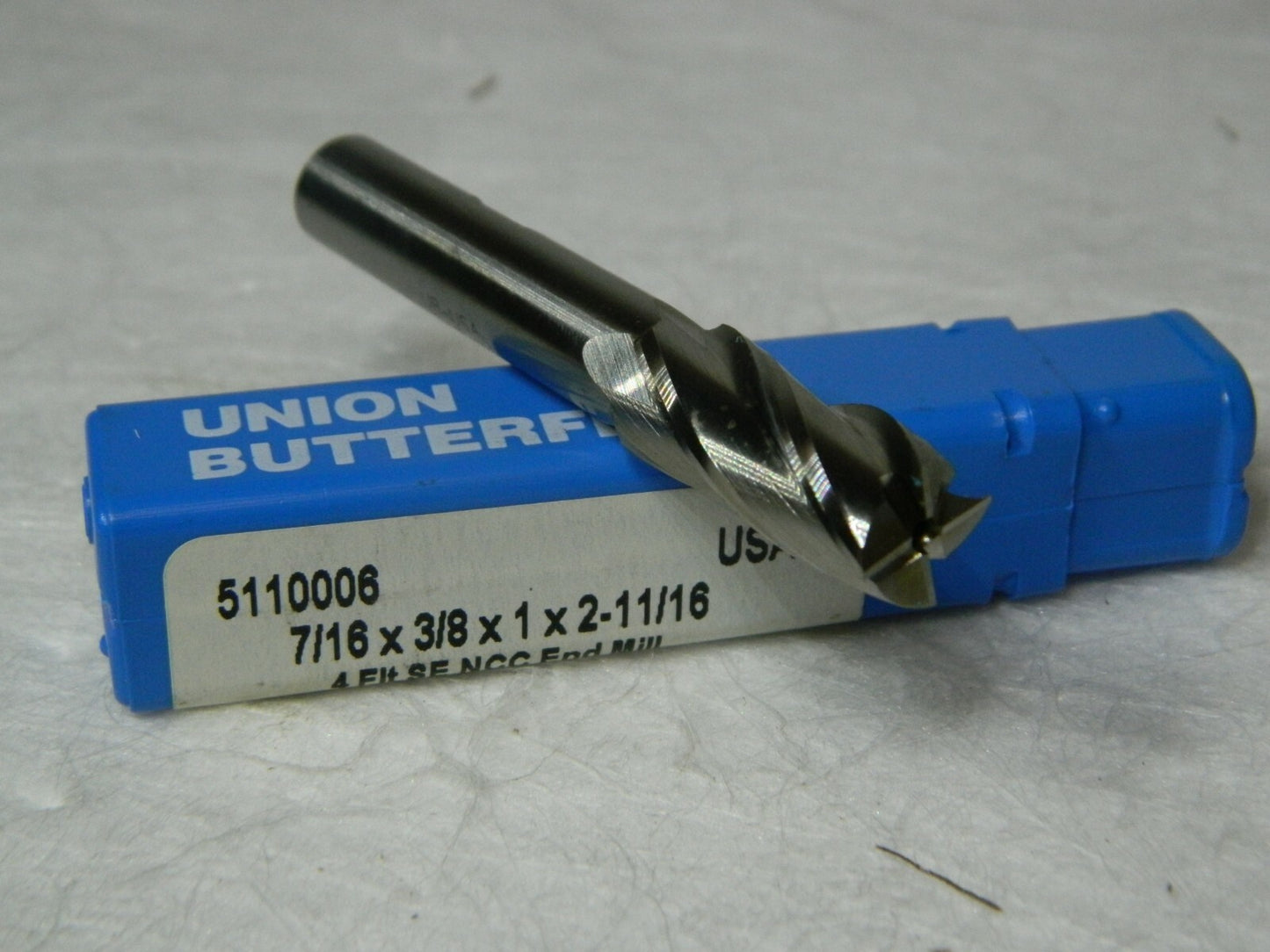 Union Butterfield  1" LOC 2-11/16" OAL 4 Flute HSS Square End  5110006