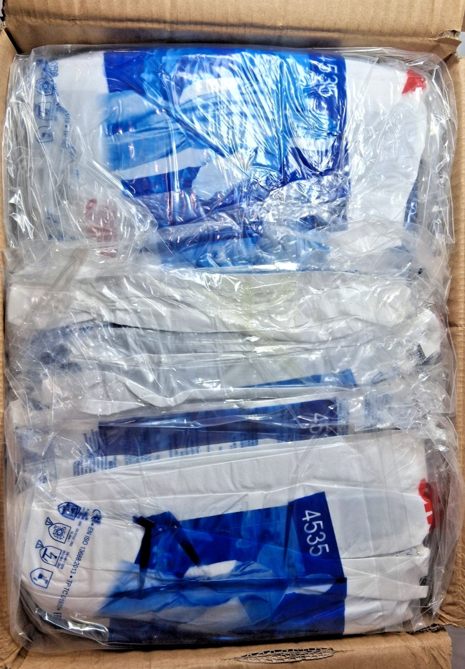 3M Protective Coverall L White/Blue Breathable Type 5/6 QTY 20 7100217010