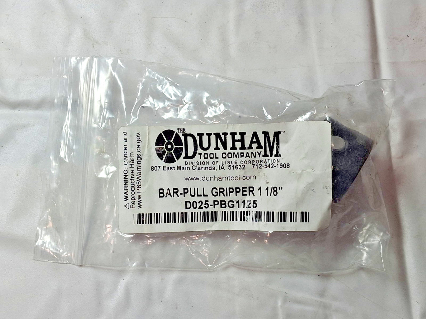 Dunham Tool Bar Puller Gripper 1-1/8 Inch PBG1125