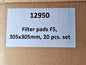 QTY 20 Synthetic Fiber Filter Pads F5 305x305mm 12950