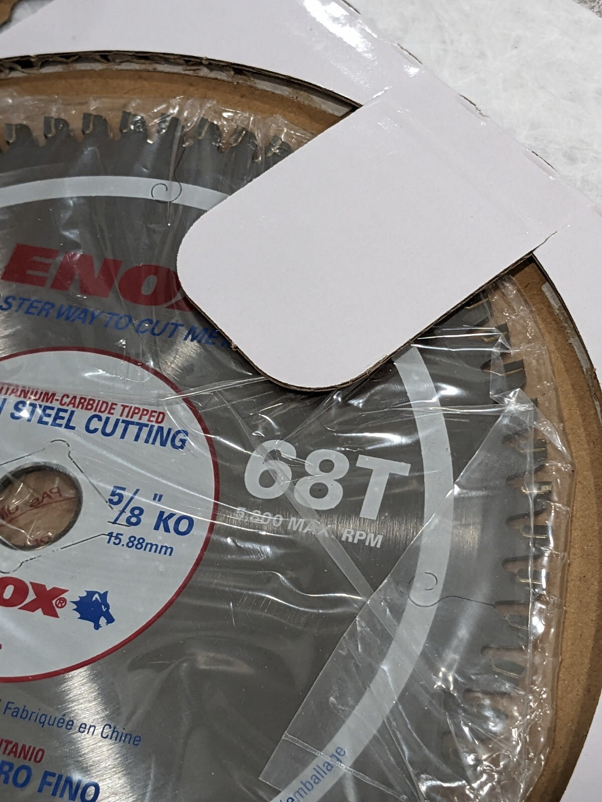 LENOX Wet &amp; Dry Cut Saw Blade 7-1/4" Dia, 5/8" Arbor Hole, 68T 218