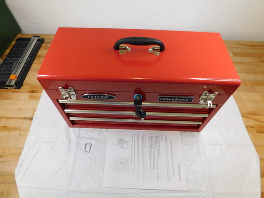 Worksmart Tool Chest: 3 Drawers, 8-5/8" , 11-7/8", 20-1/2WS-MH-TSTOR-001