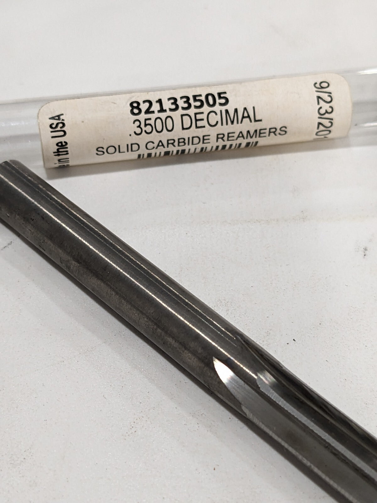 Chucking Reamer: 0.3500″ Dia, 3-1/2″ OAL, Straight-Cylindrical Shank 82133505