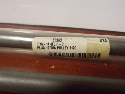 Reiff &amp; Nestor Pulley Taps 7/16"-14 NC 4F GH3 12" Plug Qty. 2 #453