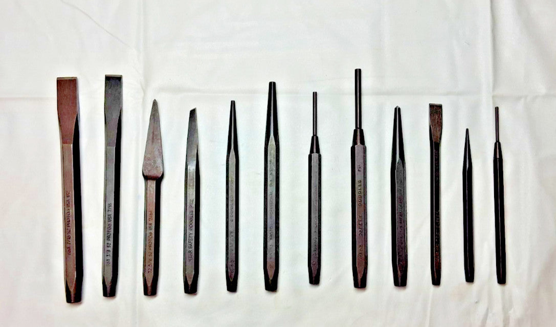 Proto 12 Piece Punch & Chisel Set W/ Modular Foam Insert Holder J2S2K
