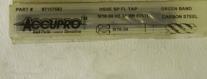 Accupro Spiral Flute Tap 5/16-24 UNF 3FL Vanadium HSS Qty. 2 87157582