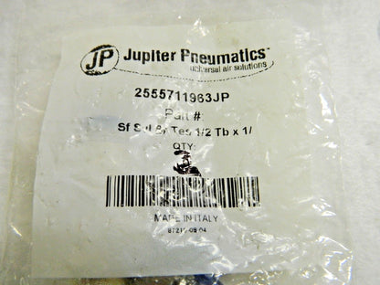 Jupiter Pneumatics Swivel Branch Tees 1/2" Tb x 1/4" Thread Qty 2 2555