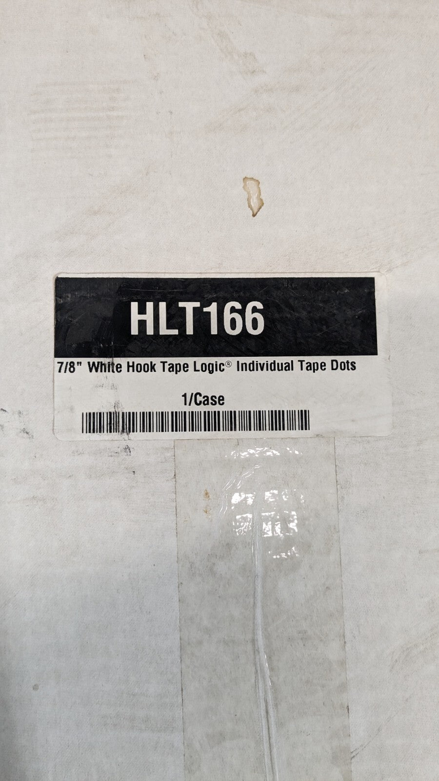 TAPE LOGIC Hook &amp; Loop Shape Dot Color White Piece Diameter 1-7/8 HLT166