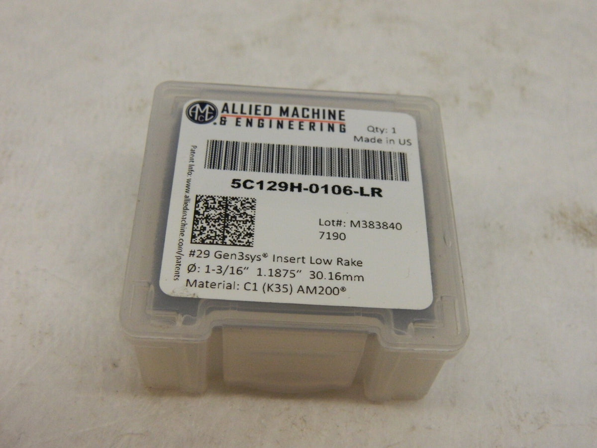 Allied Spade Drill Insert: 1-3/16  Dia, Series 29, Solid Carbide 5C129H-0106-LR