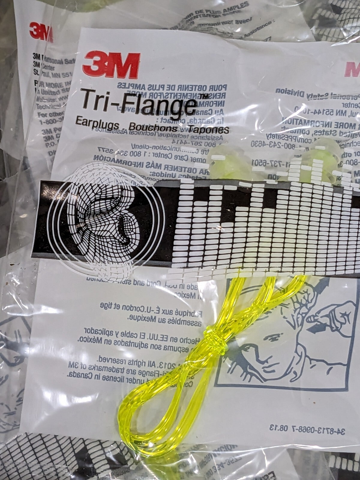 3M Earplugs: 26 dB, Foam, Flanged, Roll Down, Corded Qty 100 7000127187